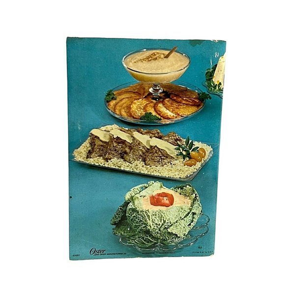 Osterizer Spin Cookery Blender Cook Book 1966 8 Speed Push-Button Model Manual - Picture 2 of 6